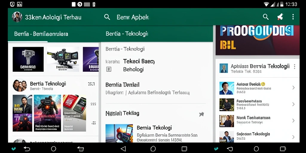 Antarmuka aplikasi 33L yang modern dan informatif.