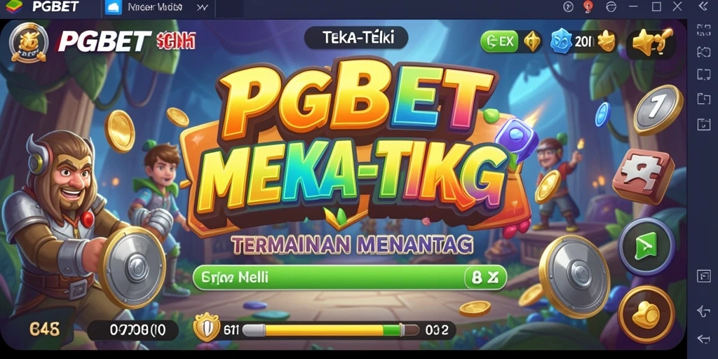 Tampilan antarmuka permainan teka-teki PGBET yang menarik dan interaktif.