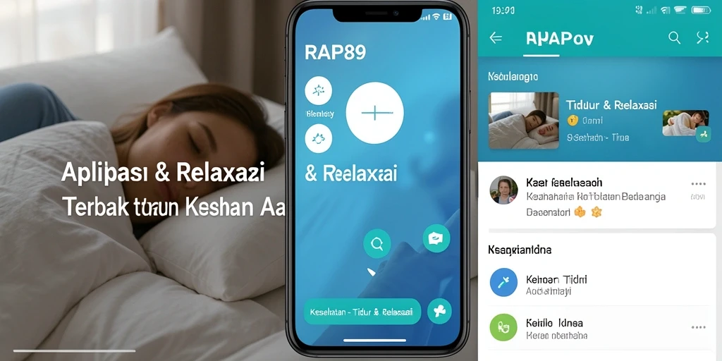 Tampilan antarmuka RAP89 untuk membantu tidur lebih nyenyak.
