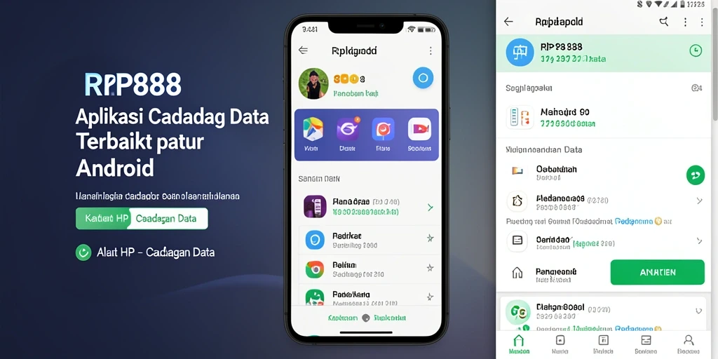 Antarmuka RP888 yang sederhana dan fungsional untuk Cadangan Data.