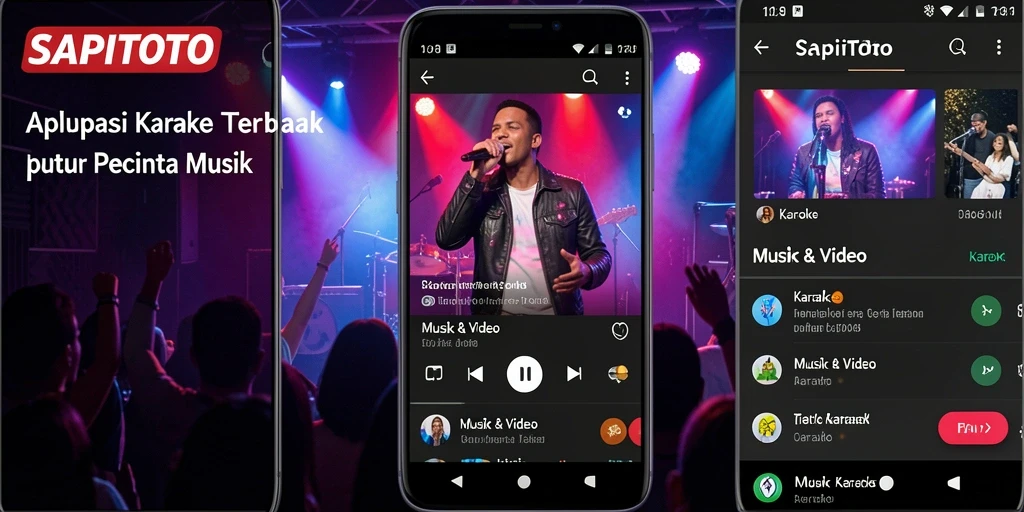 Tampilan antarmuka SAPITOTO yang mudah digunakan untuk Karaoke.