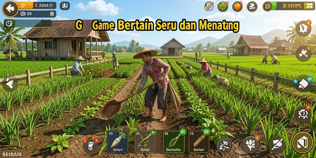 Tampilan antarmuka SVIP5 yang menarik saat bertani.