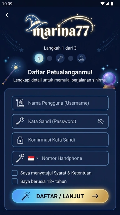 Buat Akun Baru di marina77 Secara Mudah